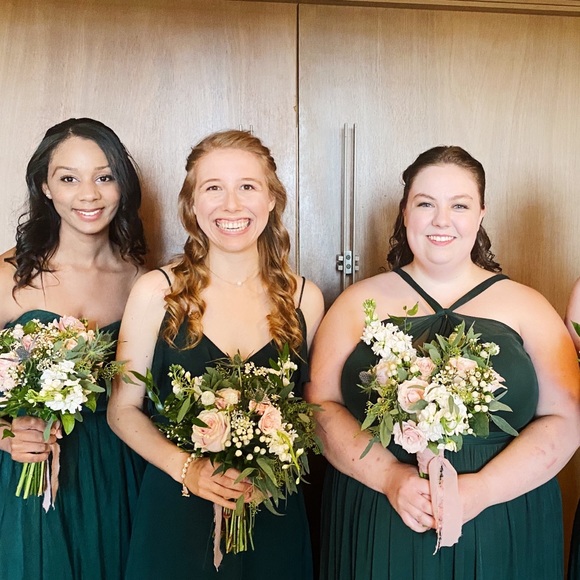 CHRISTINA CONVERTIBLE DRESS - EMERALD - Picture 7 of 9